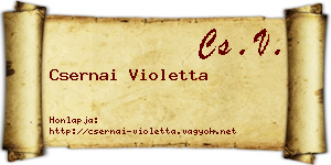 Csernai Violetta névjegykártya